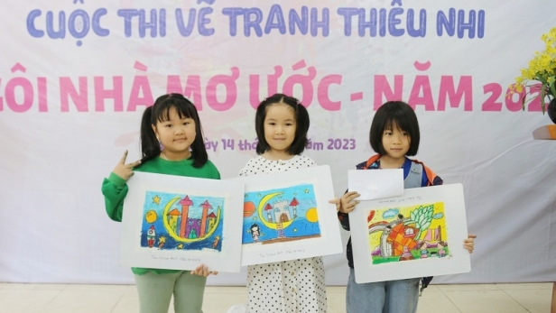 Độc đáo ý tưởng ngôi nhà trên cung trăng, dưới lòng đất của học trò The Colour Art hưởng ứng cuộc thi 'Ngôi nhà mơ ước'