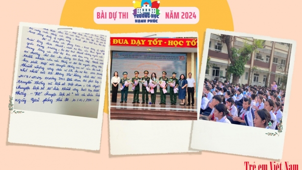 Tiết học xúc động với hoạ sĩ khiếm thị - Anh hùng Lê Duy Ứng của học trò Trường THCS Lĩnh Nam