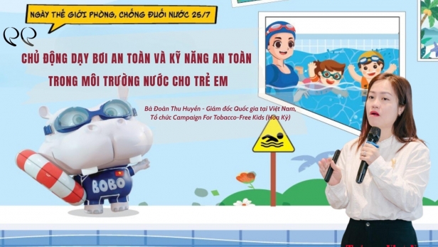 “Chủ động dạy bơi an toàn và kỹ năng an toàn trong môi trường nước cho trẻ em”