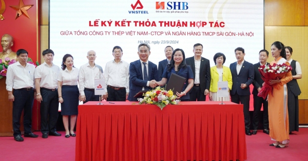 SHB ký kết hợp tác với Tổng Công ty Thép Việt Nam