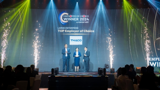 THACO được vinh danh “Top 2 nhà tuyển dụng được yêu thích nhất ngành sản xuất năm 2024”
