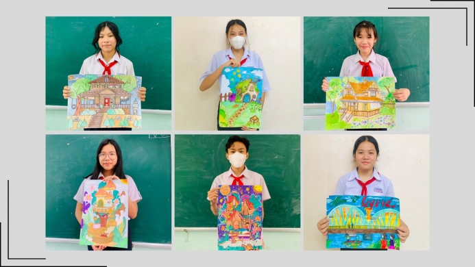 Thiên nhiên ôm trọn “Ngôi nhà mơ ước” của học sinh Trường THCS Nguyễn Thái Bình