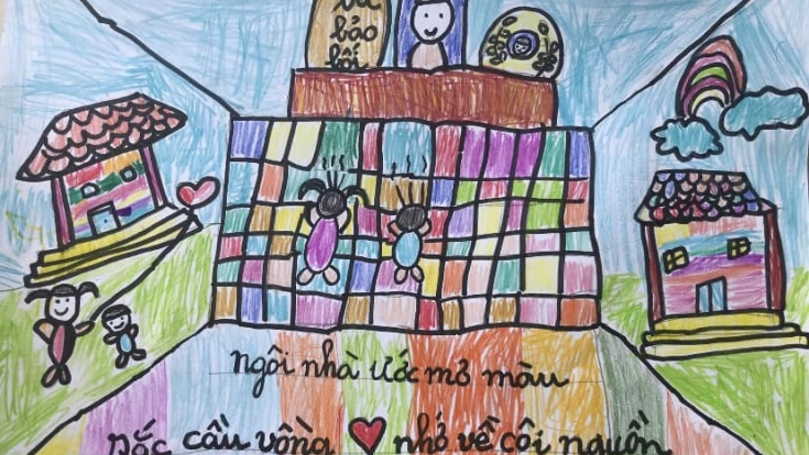 'Đừng quá đau buồn mà bỏ quên cuộc sống xinh đẹp này': Thông điệp từ thí sinh vẽ tranh 'Ngôi nhà mơ ước'